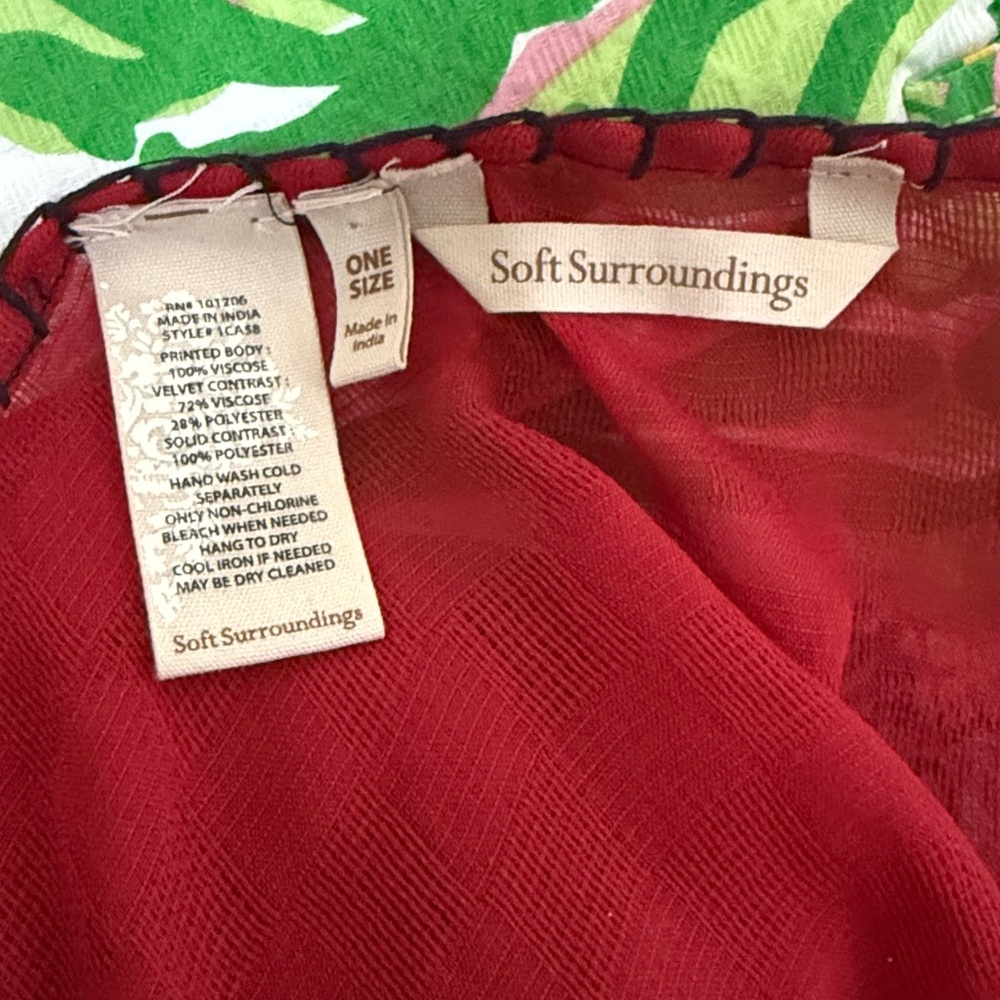 SOFT SURROUNDINGS Multicolor Patchwork Scarf - image 2